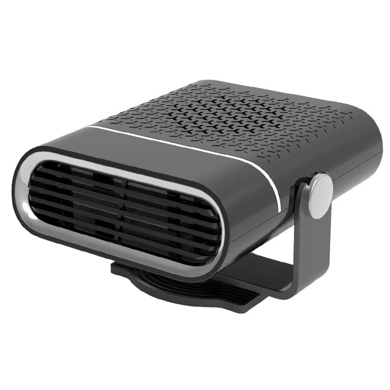 Compact 12V/24V Car Fan Heater - Ultimate Defogging & Defrosting Solution for Your Windshield