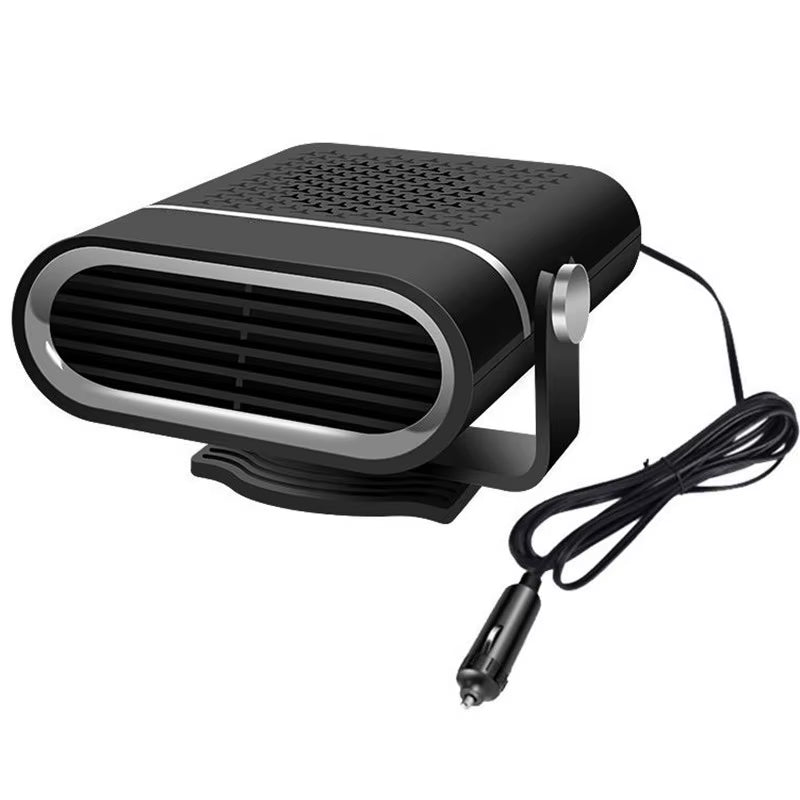 Compact 12V/24V Car Fan Heater - Ultimate Defogging & Defrosting Solution for Your Windshield