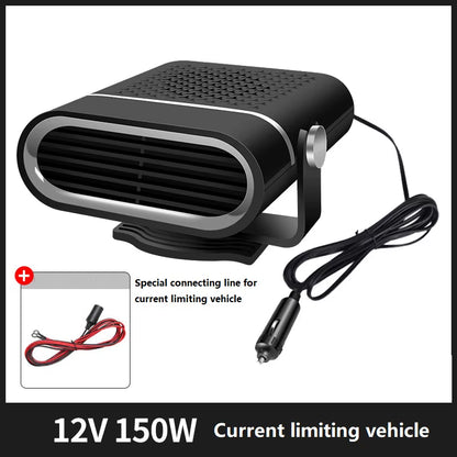 Compact 12V/24V Car Fan Heater - Ultimate Defogging & Defrosting Solution for Your Windshield
