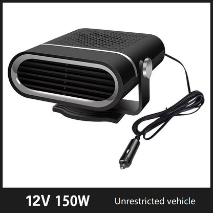 Compact 12V/24V Car Fan Heater - Ultimate Defogging & Defrosting Solution for Your Windshield